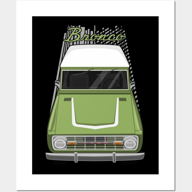 Ford Bronco 1st gen - New Lime Wall Art by V8social